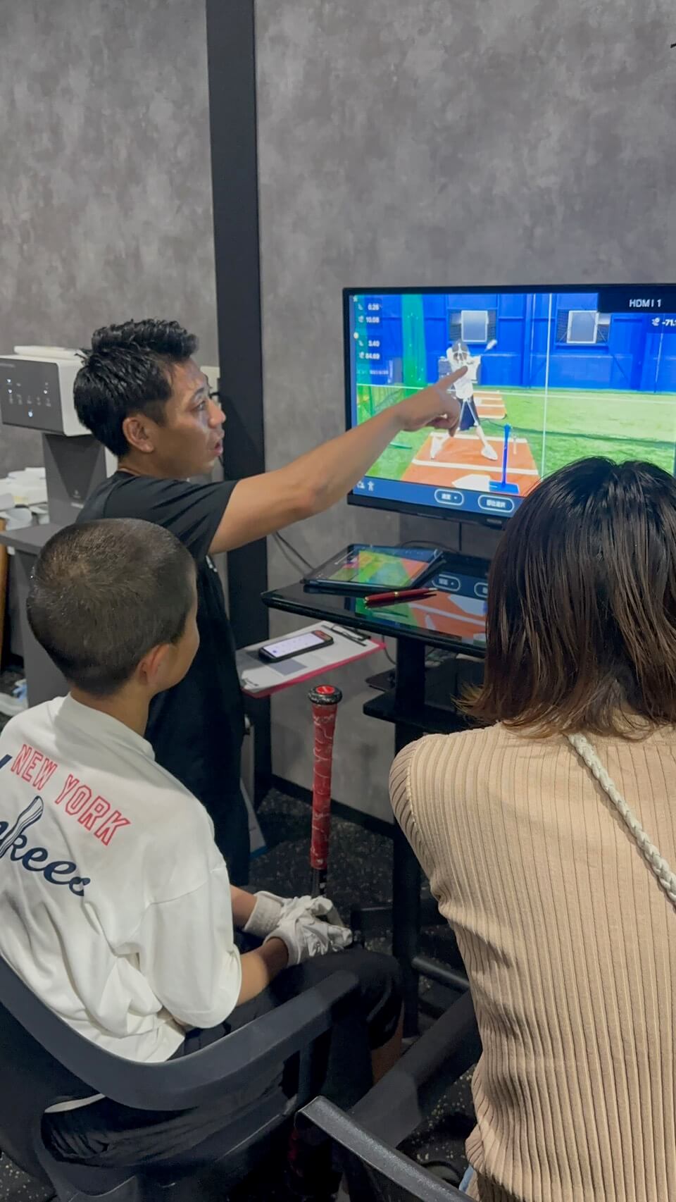 BASEBALL ONE バッティング動作解析・測定風景