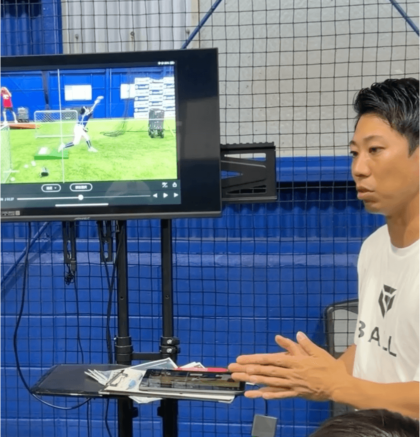 動作解析・モニターを使った指導